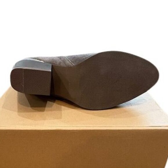 Journee Collection “Issla” Western Bootie in Grey with Silver Metal Accents - Picture 8 of 10